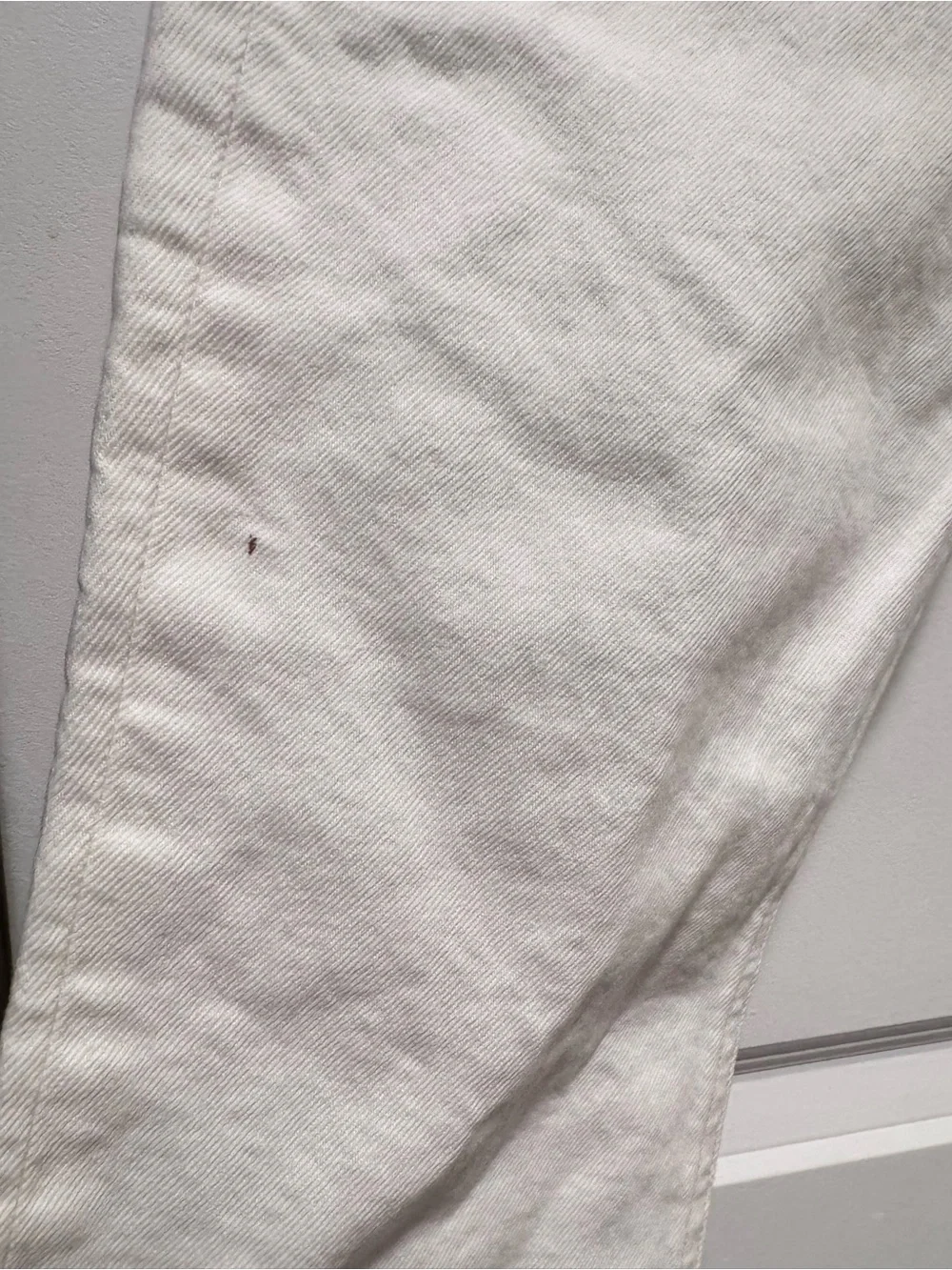 Citizens of Humanity Charlotte Crop Jeans White Raw Hem Size 27